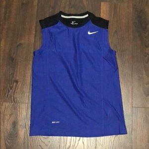 Boys Nike Dri-fut sports no sleeve shirt